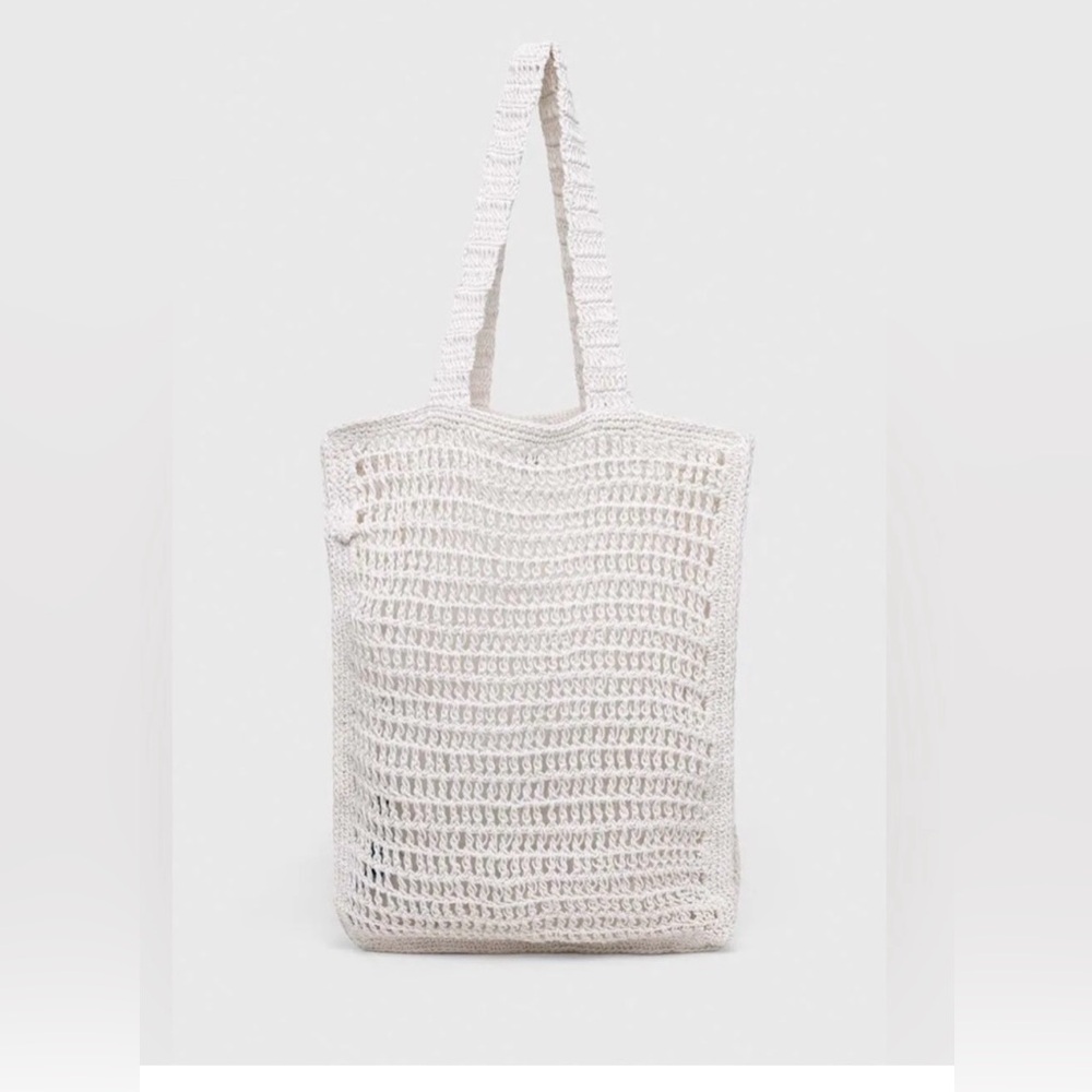 Abercrombie & Fitch Crochet-Style Tote Bag New